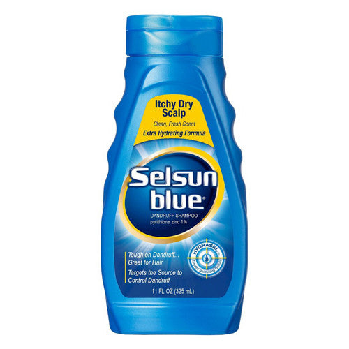 Selsun Blue Dandruff Shampoo For Itchy Dry Scalp - 11 Oz